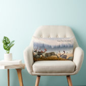 霧の中のハンター(カリボウ) ランバークッション (椅子)