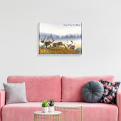 霧の中のハンター(Caribou)キャンバス印刷 キャンバスプリント (インサイチュ (リビング))