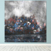 "霧の中のパンジー" 101.6cm x 101.6cm キャンバスプリント (インサイチュ (ウッドフロア))