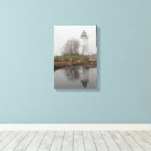 霧の中のビーコン キャンバスプリント (インサイチュ (ウッドフロア))