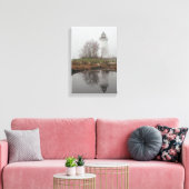 霧の中のビーコン キャンバスプリント (インサイチュ (リビング))