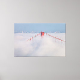 霧の中のブリッジタワー キャンバスプリント