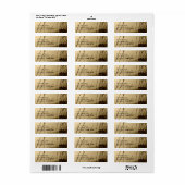 霧の中のボート ラベル (フルシート)