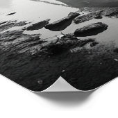 霧の中のロンドンタワーブリッジ ポスター (角)