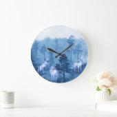 霧の中の一角獣 ラージ壁時計 (ホーム)