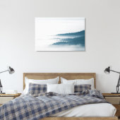 霧の中の丘の表示 キャンバスプリント (インサイチュ (寝室))