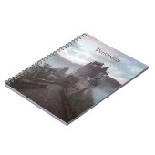 霧の中の中世の城 ノートブック (左側)