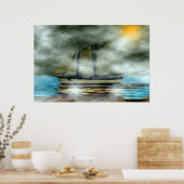 霧の中の女性 ポスター (キッチン)