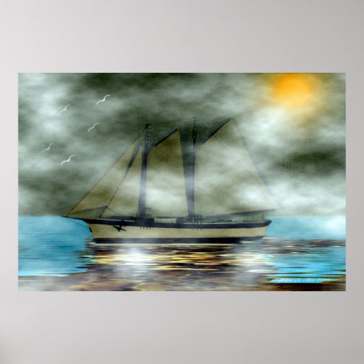 霧の中の女性 ポスター (正面)