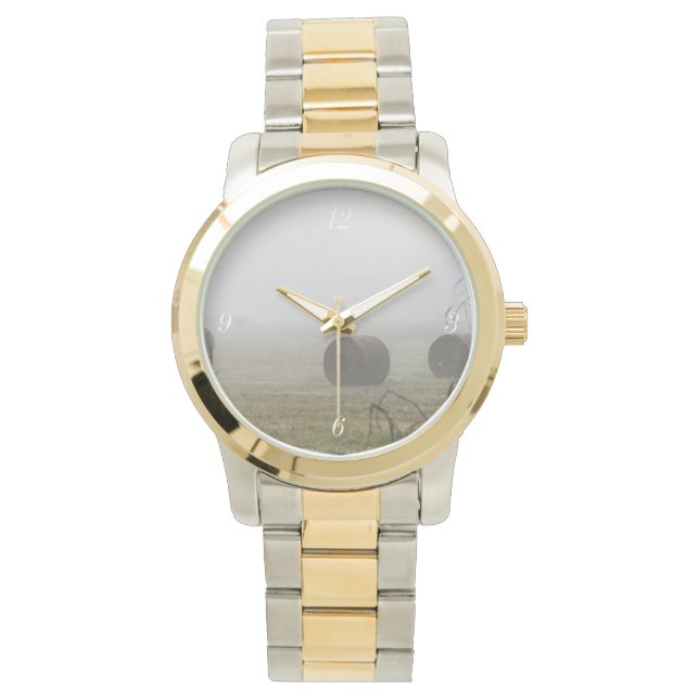 霧の中の干し草 腕時計 (正面)