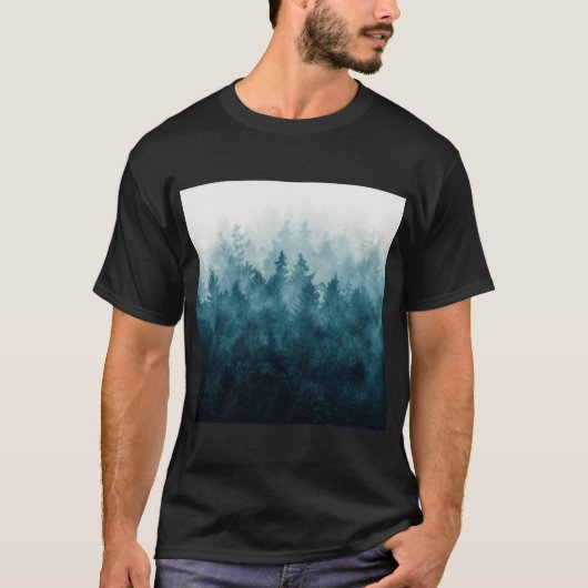 霧の中の故郷から遠く離れた私の心の芯 Tシャツ (正面)