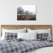 霧の中の木々 キャンバスプリント (インサイチュ (寝室))