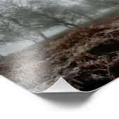 霧の中の木々 フォトプリント            (角)