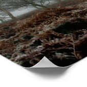 霧の中の木々 ポスター (角)