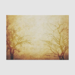 霧の中の木々 薄葉紙