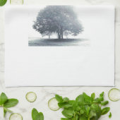 霧の中の木 キッチンタオル (折り畳み)