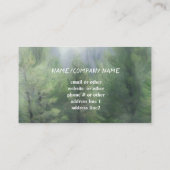 霧の中の松のカスタム木自然 名刺 (裏面)