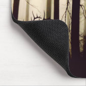 霧の中の森の動物 マウスパッド (コーナー)