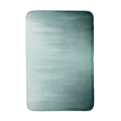 霧の中の水色の常緑絵画林 バスマット (正面縦)