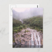 霧の中の滝 ポストカード (正面/裏面)
