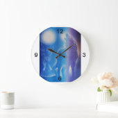 霧の中の狼 ラージ壁時計 (ホーム)