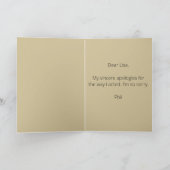 霧の中の編集可能な植物性の愛 カード (内部)