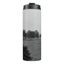 霧の中の美しい木と自然 タンブラー