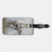 霧の中の美しい白馬 ラゲッジタグ (裏面横)