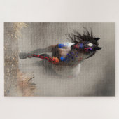 霧の中の軍馬 ジグソーパズル (横)