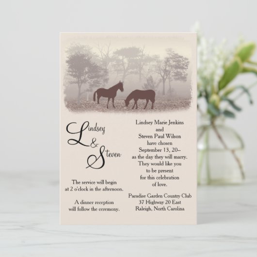 霧の中の馬 招待状 (スタンド正面)