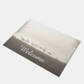 霧の中の鶴 ドアマット (アングル)