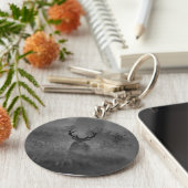 霧の中の鹿 キーホルダー (側面)