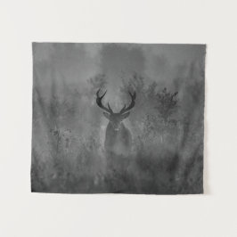 霧の中の鹿 タペストリー