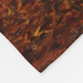 霧の中の鹿 フリースブランケット (角)