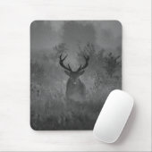 霧の中の鹿 マウスパッド (マウス)