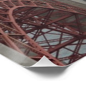 霧の中の黄金の門橋。 ポスター (コーナー)