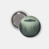 霧の中のUFO マグネット (正面/裏面)