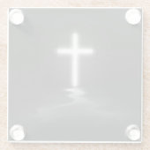 霧の中を横切る ガラスコースター (裏面)