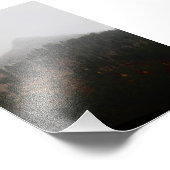 霧の中を突き抜ける美しい山のピーク フォトプリント            (角)