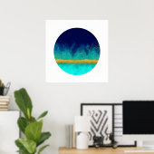 霧の中（禅の輪） ポスター (ホームオフィス)