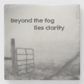 霧の向こうは明瞭 ストーンコースター (正面)