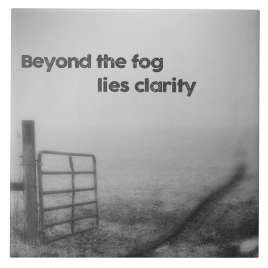 霧の向こうは明瞭 タイル (正面)