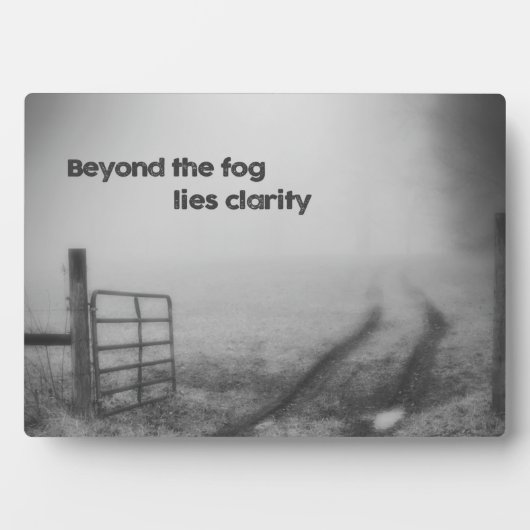 霧の向こうは明瞭 フォトプラーク (正面)