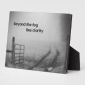 霧の向こうは明瞭 フォトプラーク (側面)