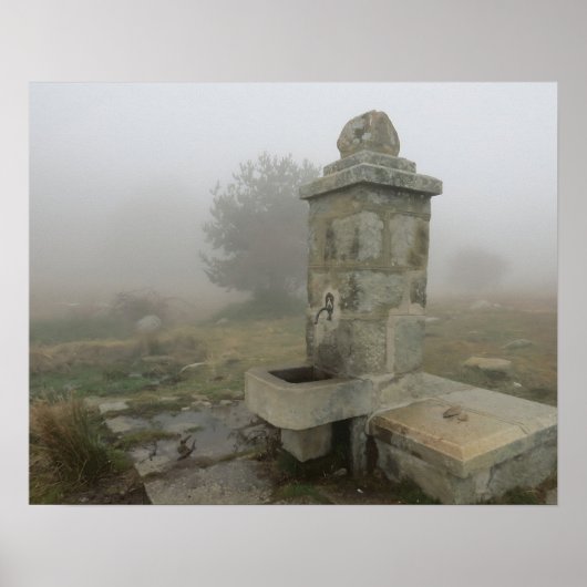 霧の噴水 ポスター (正面)