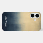 霧の地平線 – 抽象芸術グラデーション街並みアートPr Case-Mate iPhoneケース (裏面 (横))