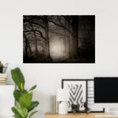 霧の多いウッドランドラシュミアカントリーパーク(0813) ポスター (ホームオフィス)