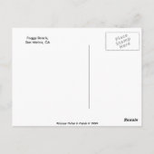 霧の多いビーチ ポストカード (裏面)