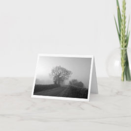 霧の多い冬の朝：イギリスのチェシャ カード