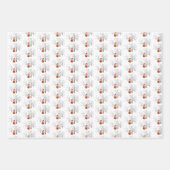 霧の多い冬の森 ラッピングペーパーシート (正面3)